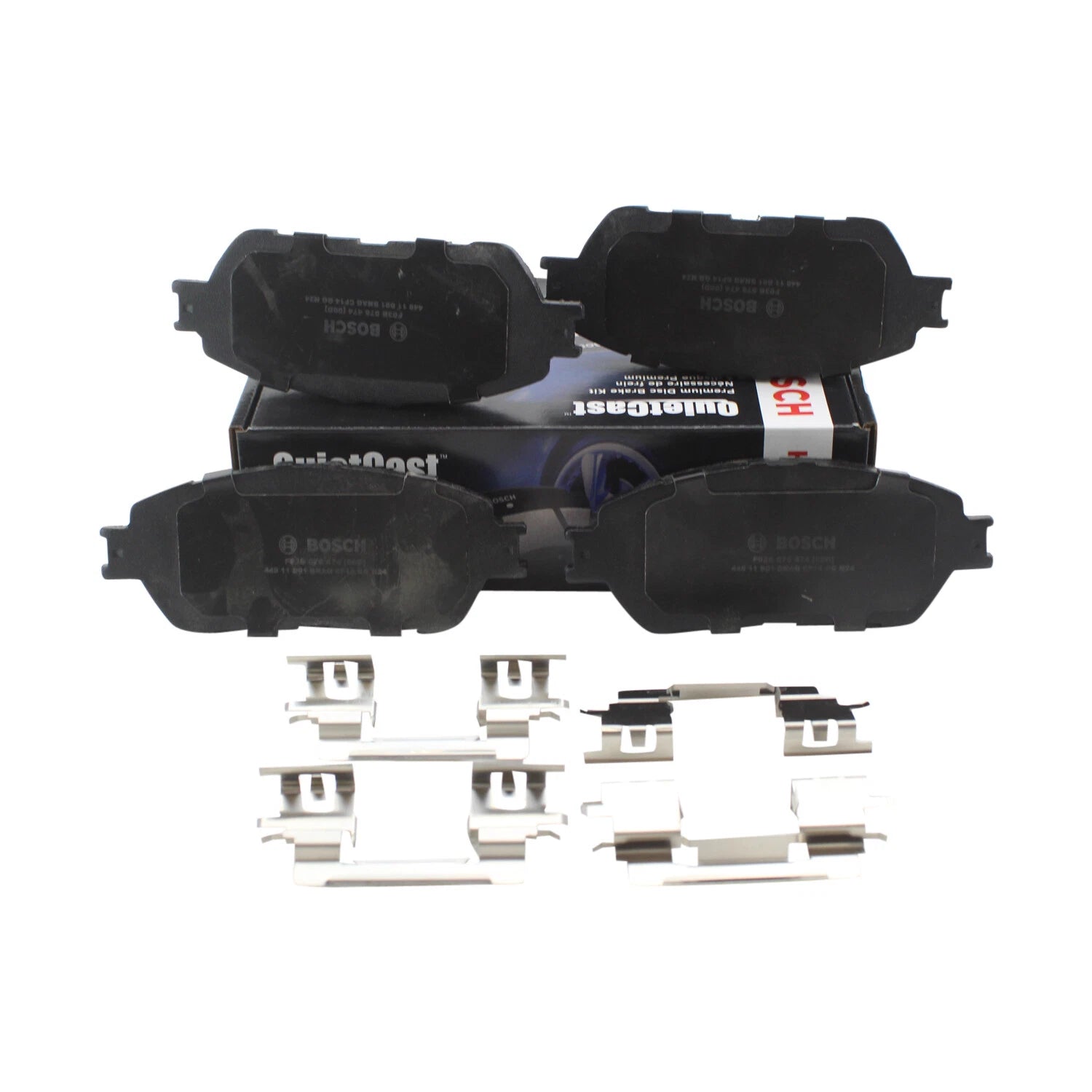 Set of 4 Bosch Front Brake Pads for Lexus ES300 ES330 Toyota Sienna Tacoma Camry (1992–2006)