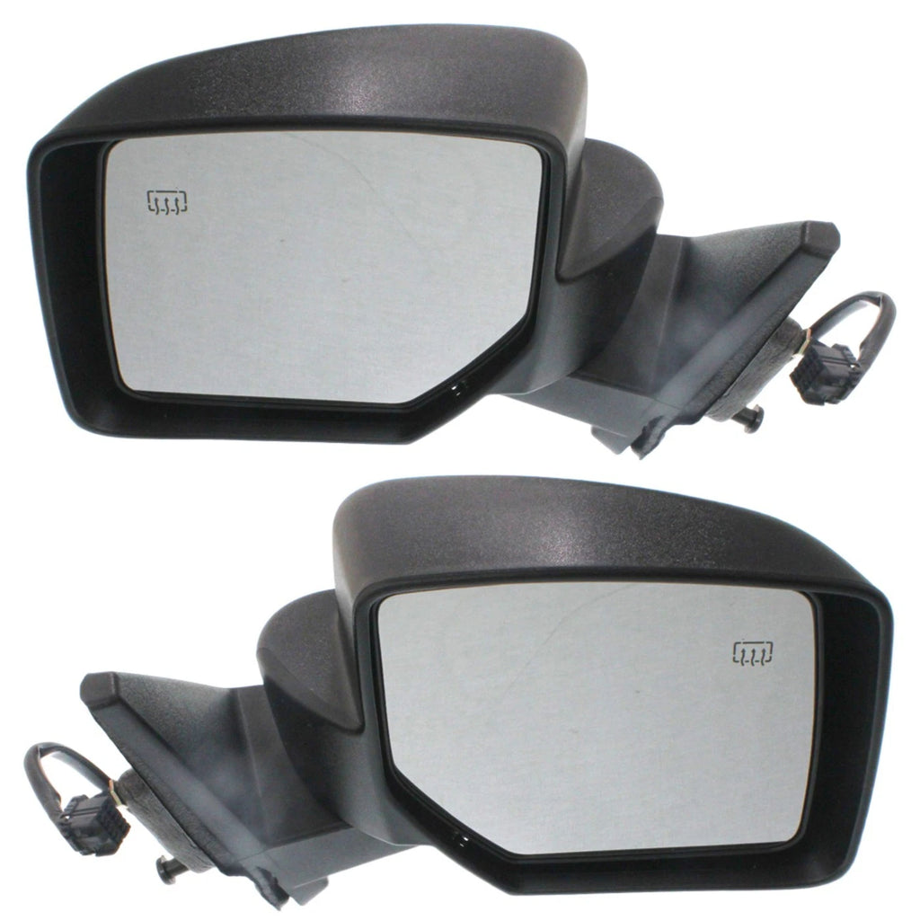 Set of 2 Heated Power Mirrors for Jeep Patriot (2007–2017) Textured Black