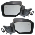 Set of 2 Heated Power Mirrors for Jeep Patriot (2007–2017) Textured Black