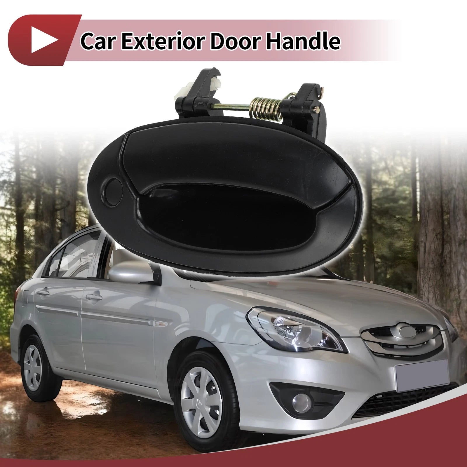 Exterior Door Handle for Hyundai Elantra (2017–2020) Right Black No. 8265029000