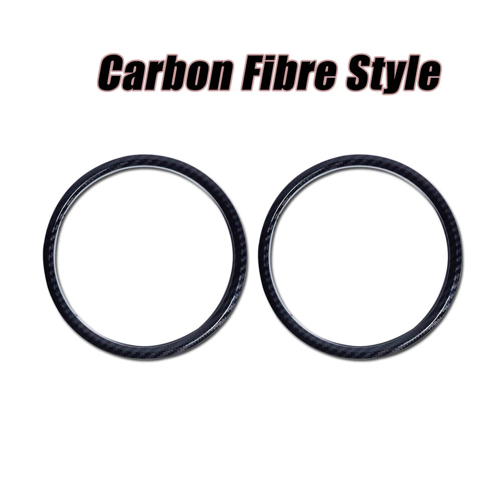 Carbon Fiber Dash Speedometer Panel Cover Trim Ring for Ford Mustang (2015–2020)