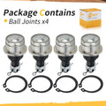 Set of 4 Upper & Lower Ball Joints for Honda TRX 420 450 500 520 650 680