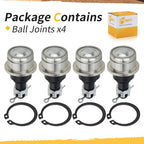 Set of 4 Upper & Lower Ball Joints for Honda TRX 420 450 500 520 650 680