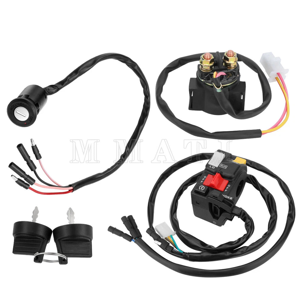 Handlebar Ignition Key Switch w/Relay for Honda TRX300/300FW (1990–1995)