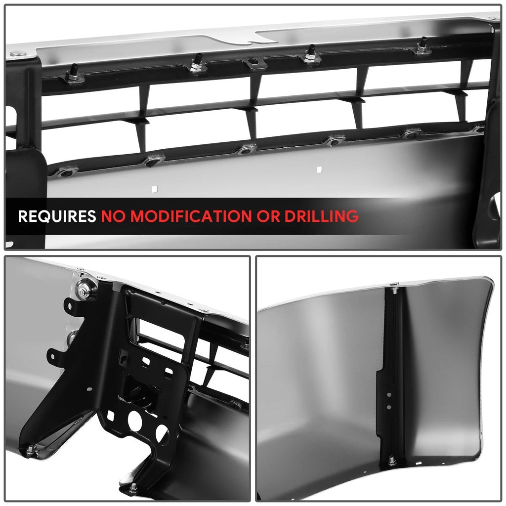 Chrome Steel Front Bumper Face Bar for Nissan NV1500 NV2500 NV3500 (2012–2021)