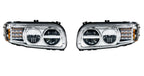 Premium LED Headlights with LED DRL and Turn Signals for Peterbilt 388/389 (2010–2021)