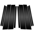 10pc Carbon Fiber Pillar Post Covers for 2009-2017 Volkswagen Tiguan