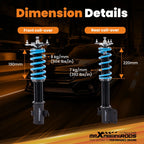 24 Level Coilover Damper Kit for Subaru Impreza WRX STI (2005-2007)