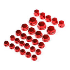 30X Hex Socket Bolt Screw Nut Head Cover Cap for Motorcycle Moped Scooter