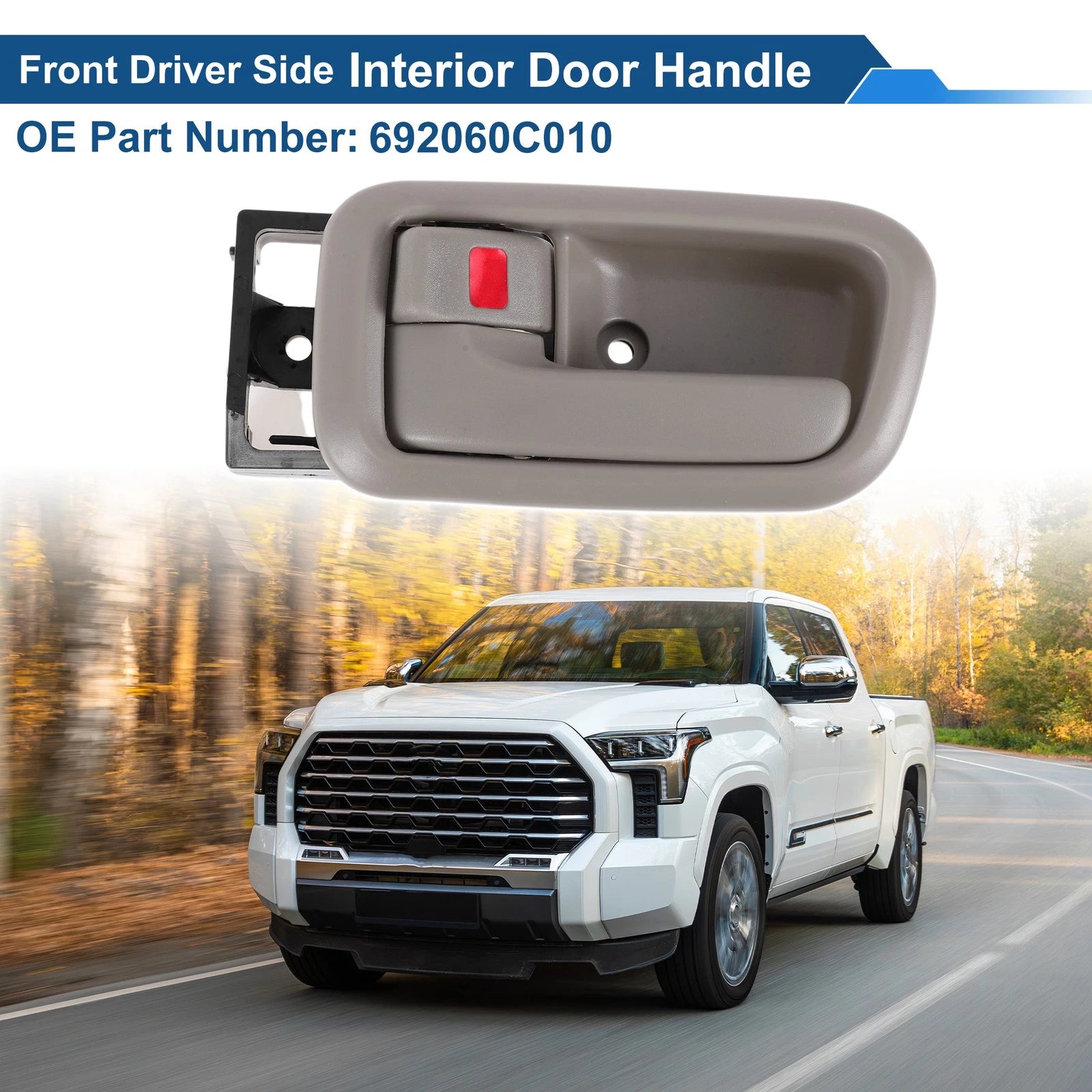 Front Passenger Side Interior Door Handle for Toyota Tundra (2007–2021) No. 692060C010