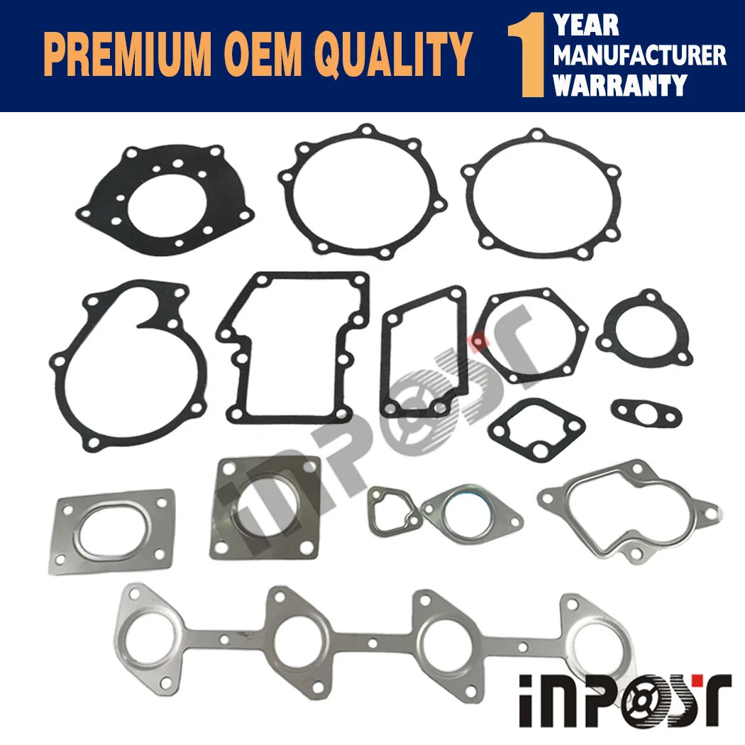 Overhaul Gasket Kit Set for Kubota Bobcat V3300 V3300T V3300DI (12 Valves)