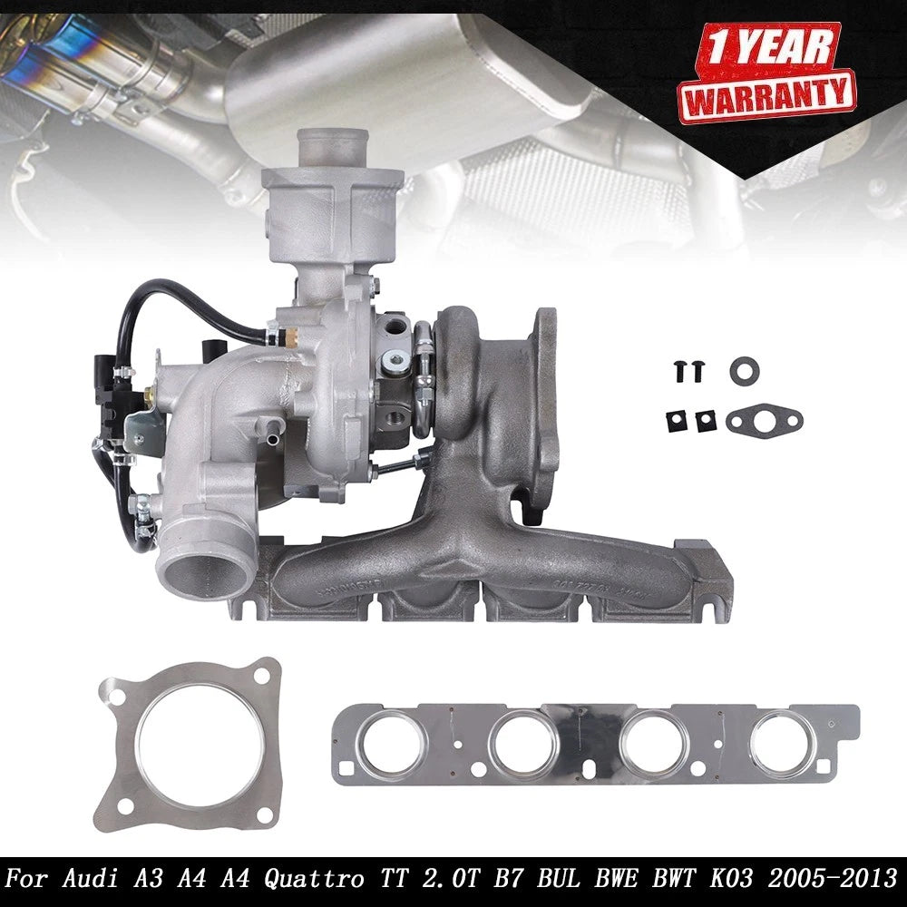 Turbocharger for Audi A3 A4 A4 Quattro TT 2.0T (2005–2013)