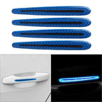 Universal Carbon Fiber Door Handle Reflective Sticker for Car Scratch Protection