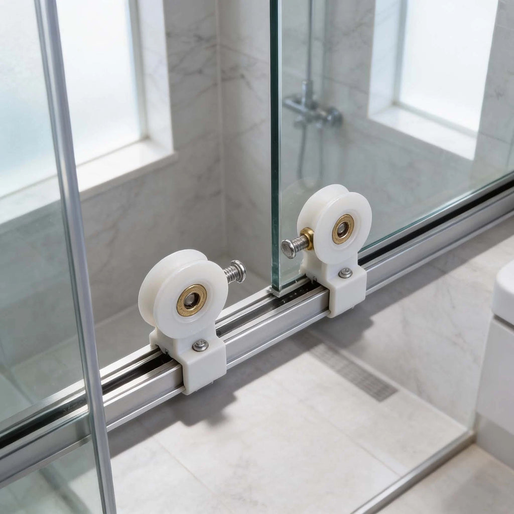 Set of 4 Door Rollers for Shower Room Accessories