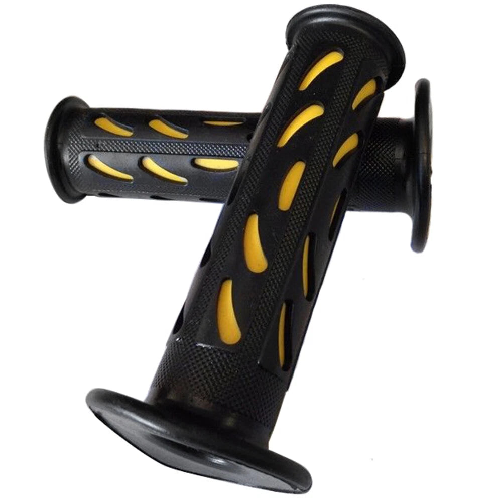 7/8" BeanStyle Engraved Yellow Gel Hand Grips for Honda CBR 600