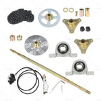 Rear Live Axle Kit with Chain, Hub & Sprocket for Drift Trike Go Kart