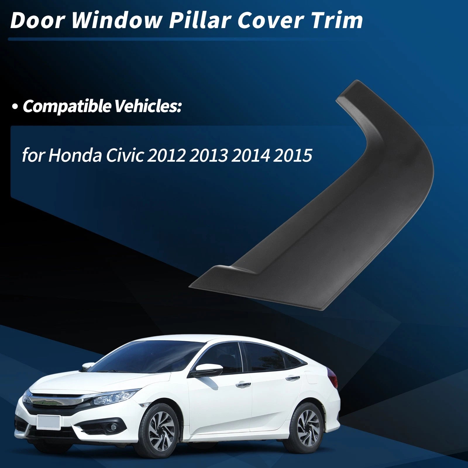 Rear Left C Pillar Window Cover Trim for Honda Civic (2012–2015) No.72761-TR3-A00