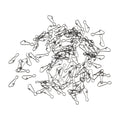 Fishing Snaps Lure Connector Rings Pack of 100 Stainless Steel Swivels