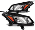 Headlight Assembly Set for Chevy Traverse (2013–2017) Black Housing