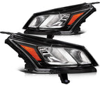Headlight Assembly Set for Chevy Traverse (2013–2017) Black Housing