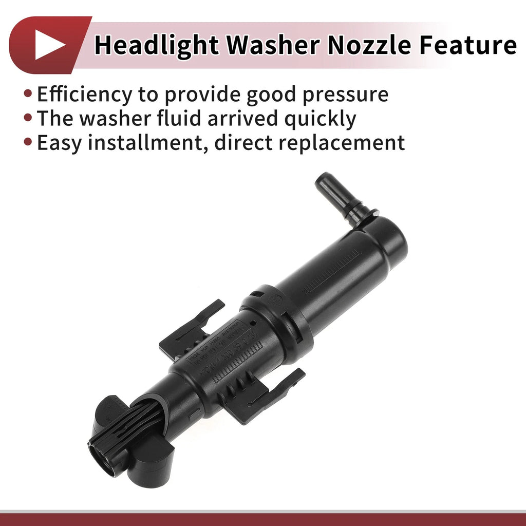 Front Passenger Side Headlight Washer Nozzle for BMW 535i (2010–2016) No. 61677178744
