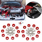 Red 20x Universal JDM Billet Washer Bolt Kit for Fender for 2020–2021