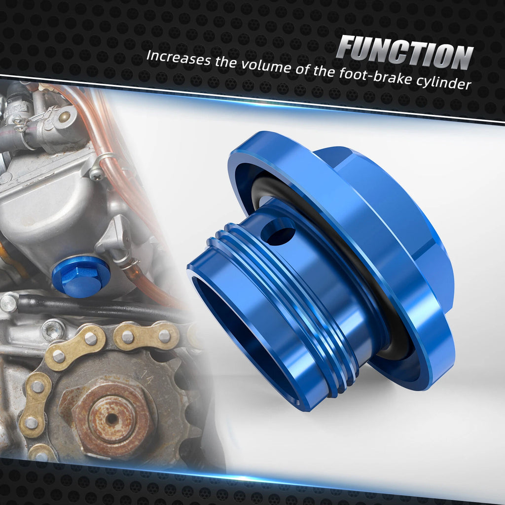 Carburetor Drain Plug Bolt Cap for Yamaha YFZ450 (2004–2009) Aluminum