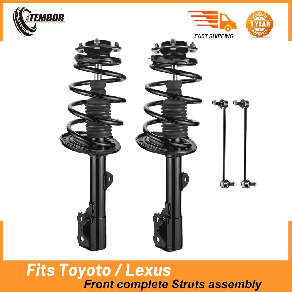 Front Shock Struts and Sway Bar Links for Lexus RX350 RX450h (2010–2015)