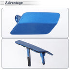 Front Left Side Bumper Headlight Washer Nozzle Cover Cap for BMW 3 Series Blue