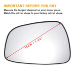 Right Side White Mirror Glass for Dacia Elantra (Non-heated)