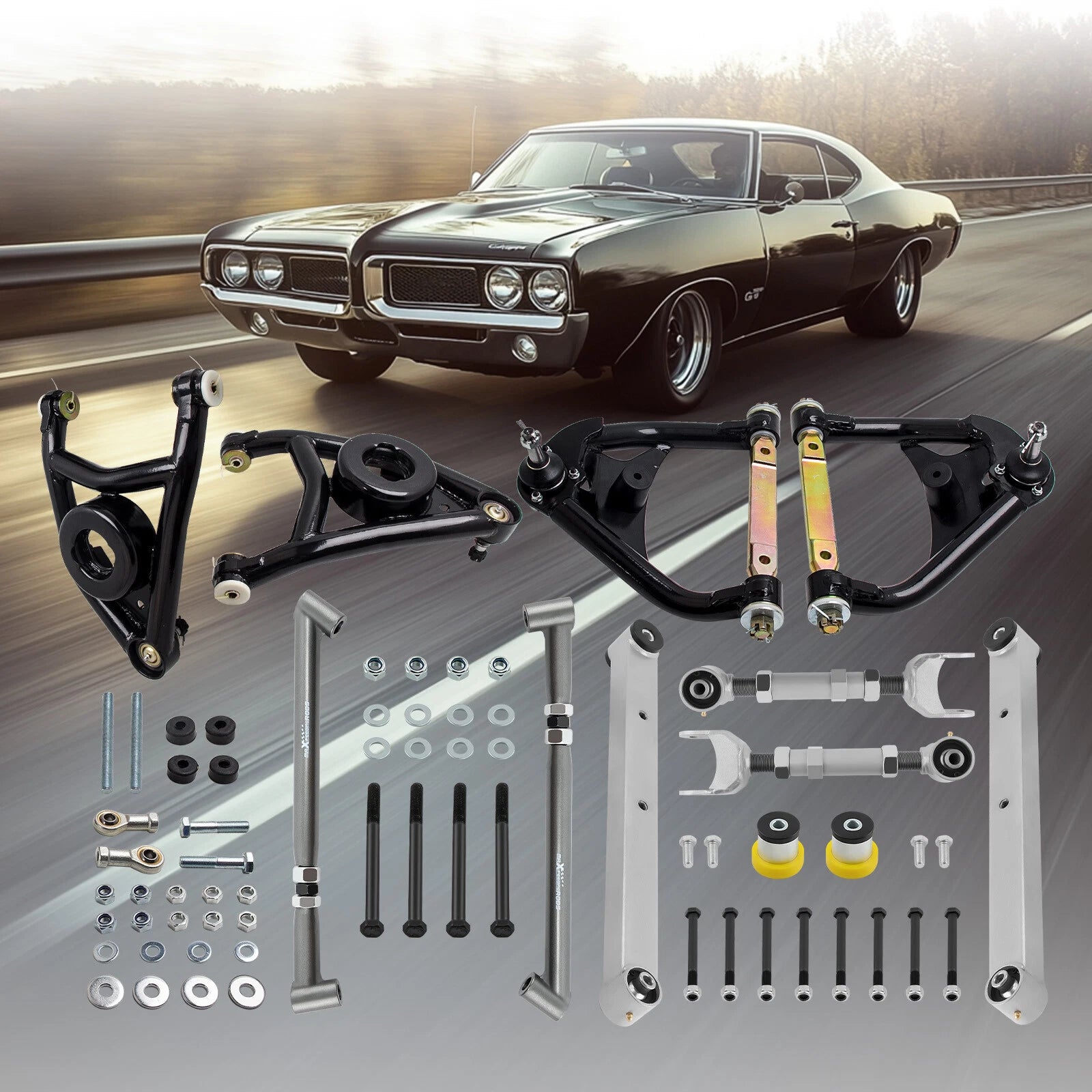 Trailing Control Arms Brace Kit for Chevelle LeMans GTO (1968–1972)