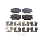 DuraGo Rear Rotors & TRW Pro Ceramic Disc Brake Pads Kit for Avalon Camry (2013–2020)