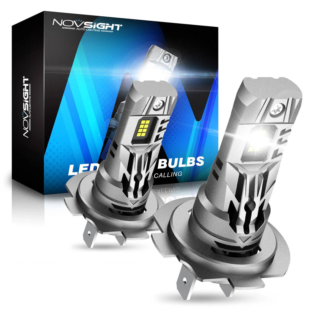 2X H7 LED Headlight Bulbs for NOVSIGHT (6500K)