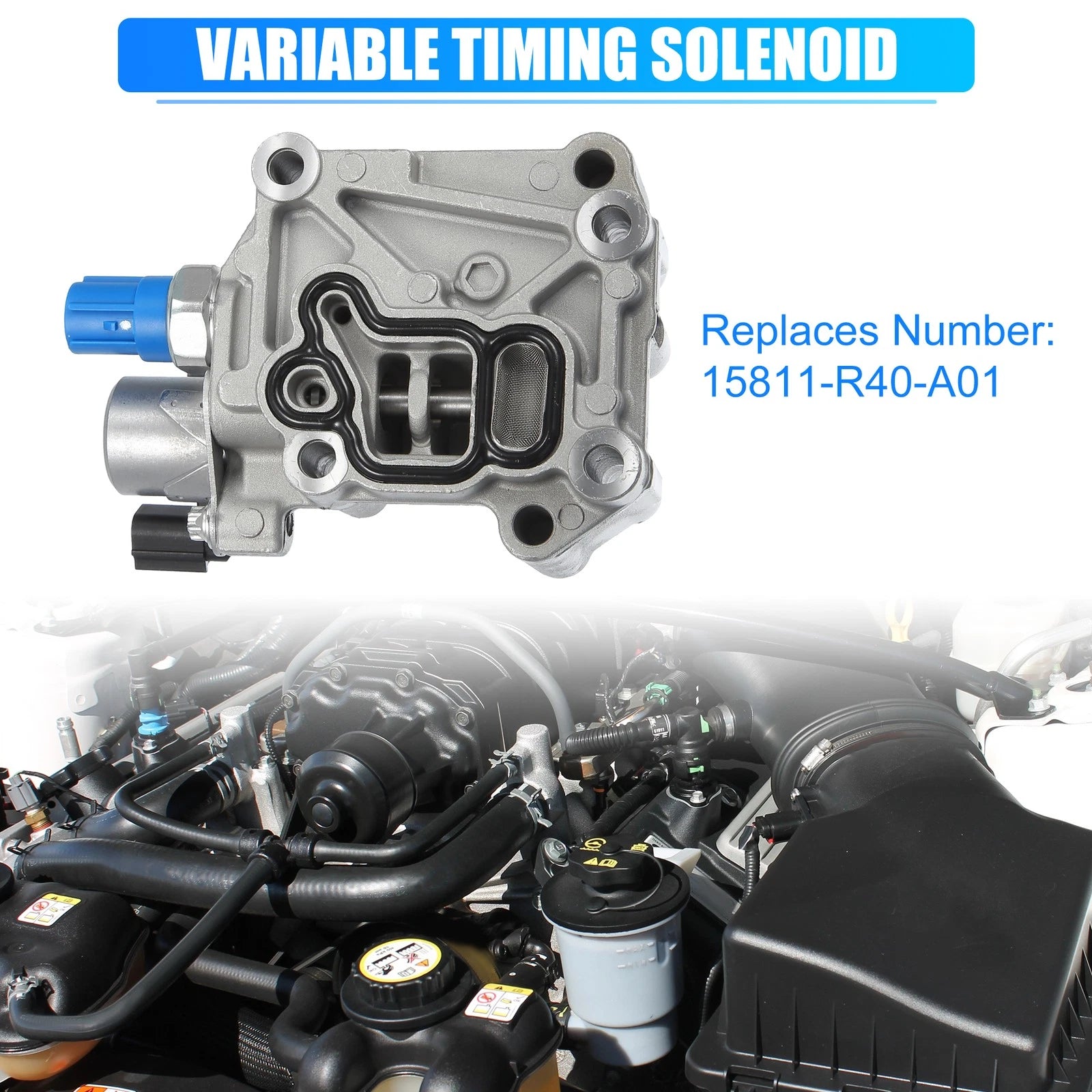 VVT Solenoid for Honda Accord, Civic, Acura (15811-R40-A01)