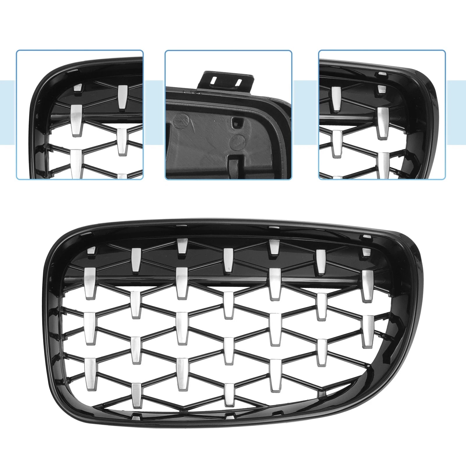 Front Hood Bumper Grille for BMW 128i 135i (2008–2013) No. 51137166439/51137166440