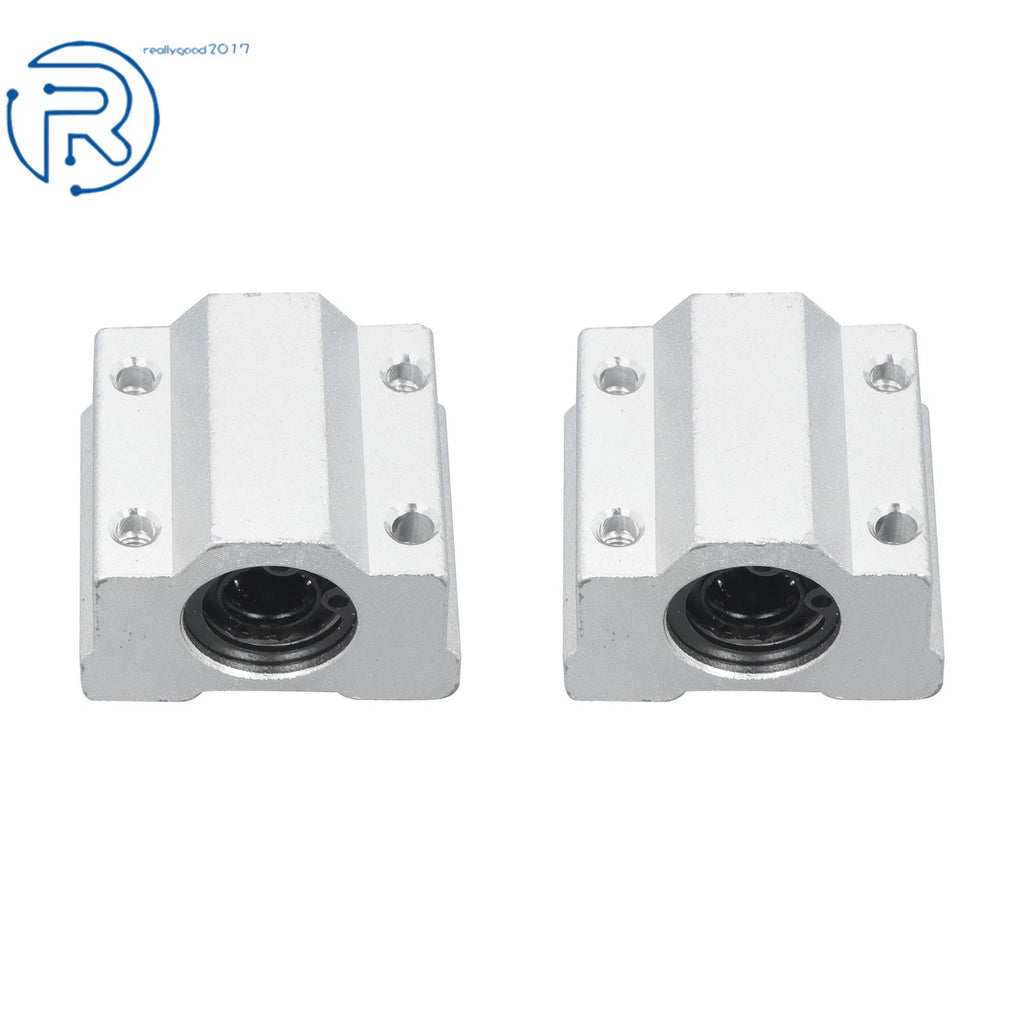 2Pcs 8mm Linear Motion Rail Shaft w/ 4 SCS8UU Bearings & SK8 Support