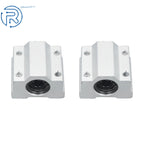 2Pcs 8mm Linear Motion Rail Shaft w/ 4 SCS8UU Bearings & SK8 Support