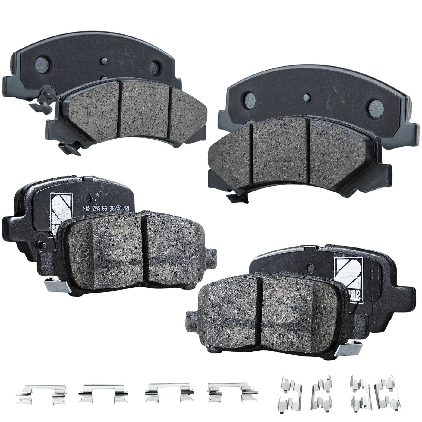 Brake Pad Set for Chevrolet Impala (2011–2013) Front and Rear