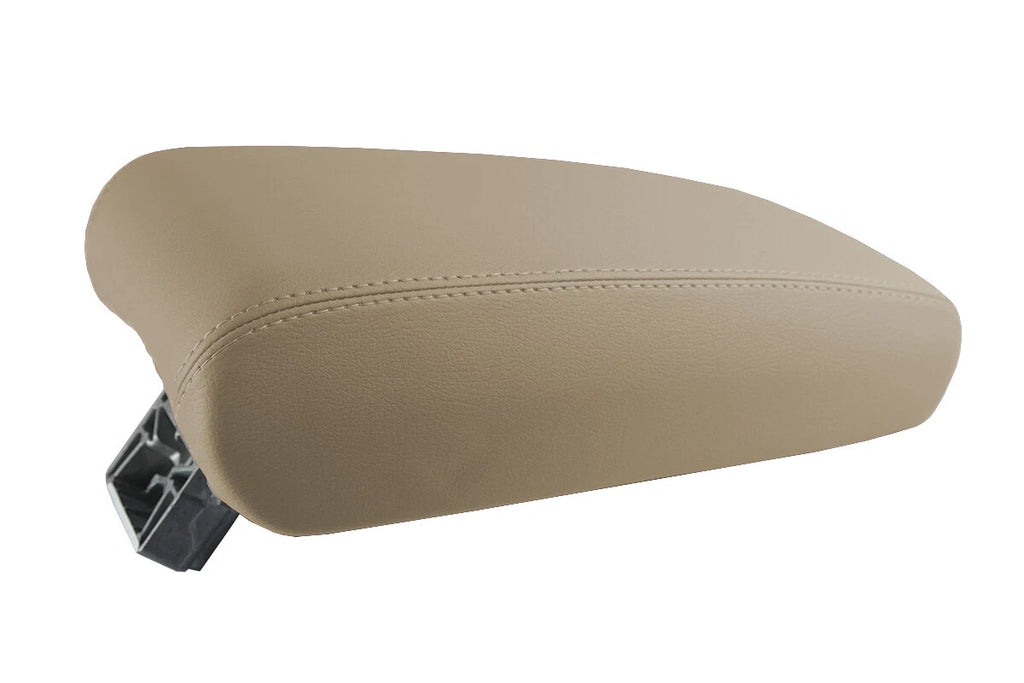 Leather Console Lid Pull Over Armrest Cover for Audi A6 (2012–2018) Beige