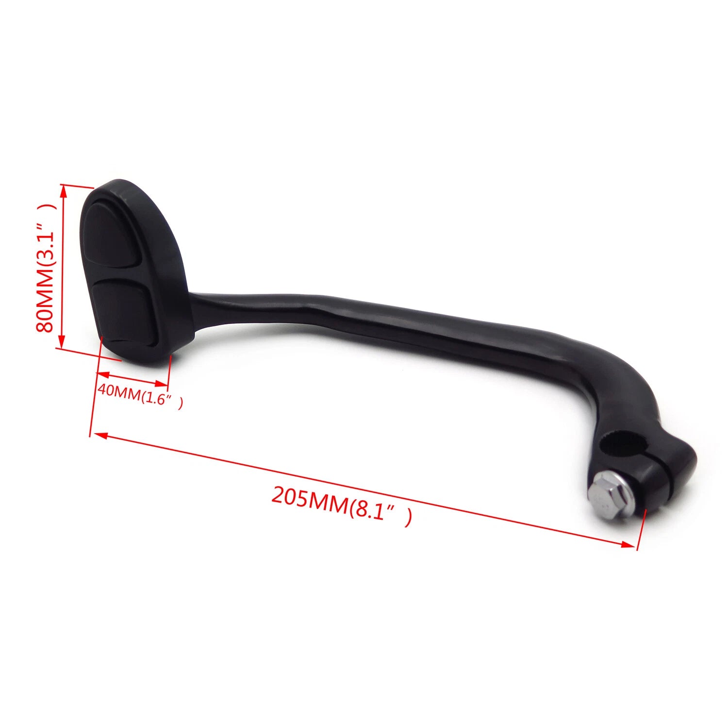 Black Brake Lever Pedal w/ Arm for Honda Goldwing Valkyrie (1997–2003) Replace# 4038
