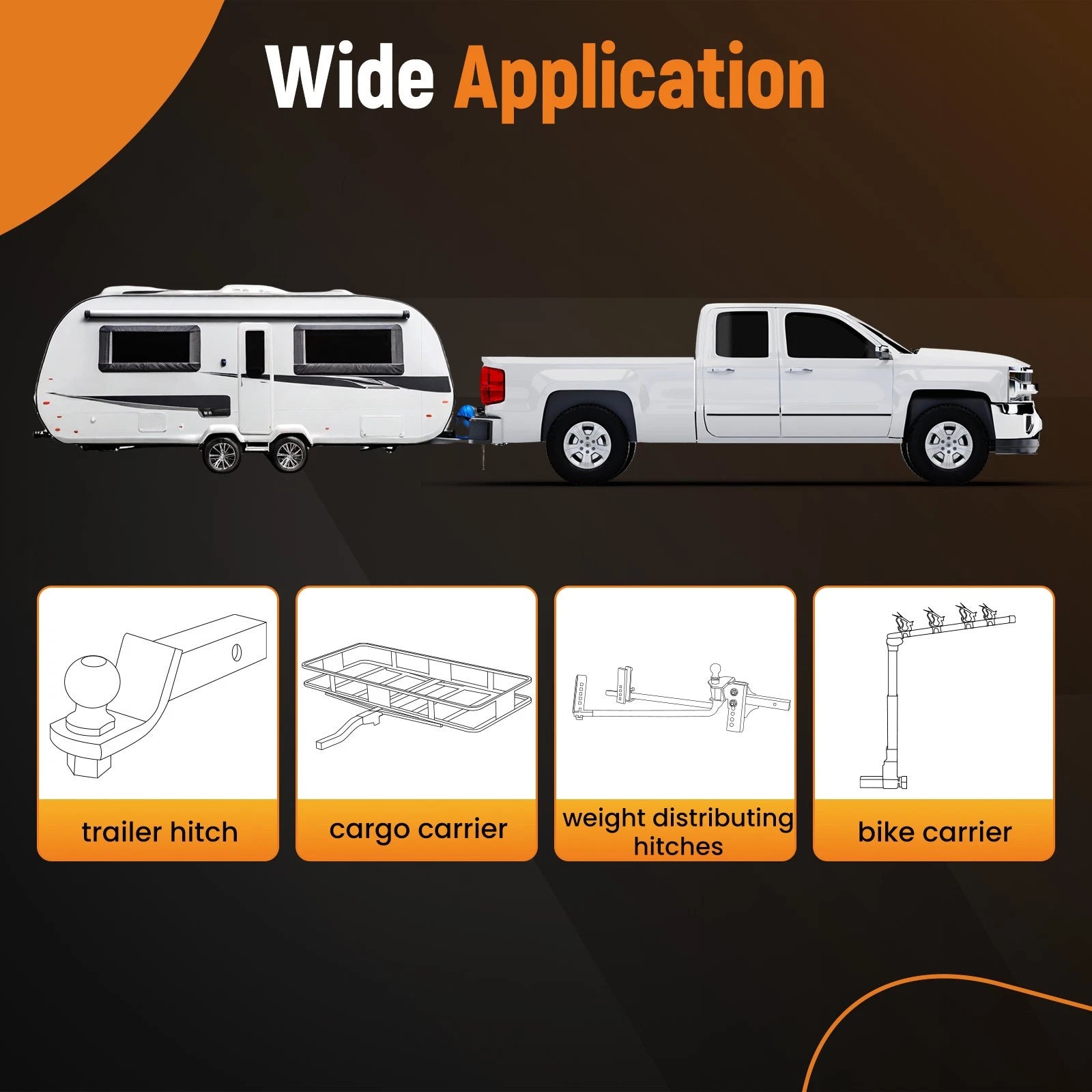 2-in Class 3 Trailer Hitch Receiver for Honda CR-V (2002-2006)