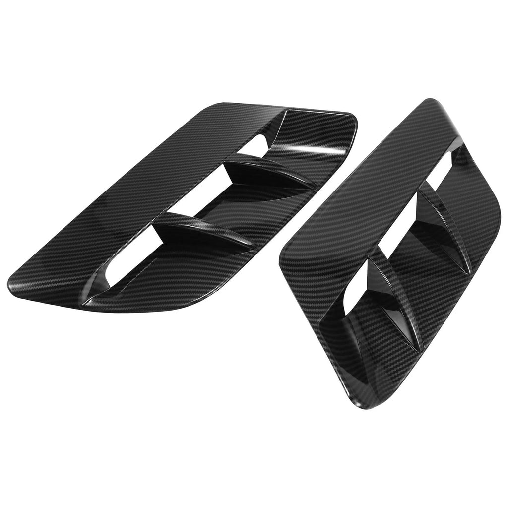 2pcs Hood Air Vent Cover Carbon Fiber for Dodge Challenger (2015–2020) 782685122597