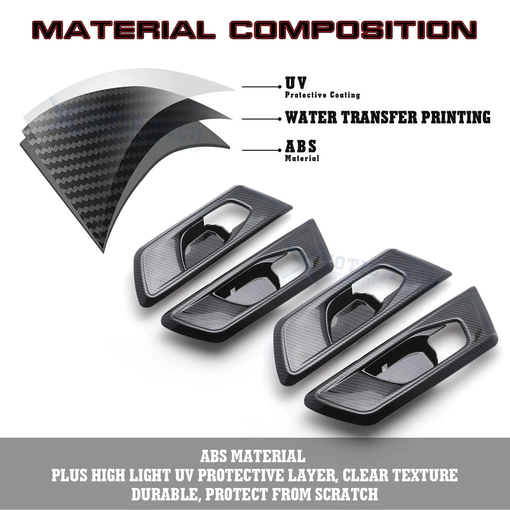 Carbon Fiber Inner Door Handle Bowl Trim for Honda CR-V (2017-2022)