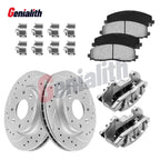 Front Drilled Brake Rotors Pads & Calipers for Grand Caravan (2008–2020)