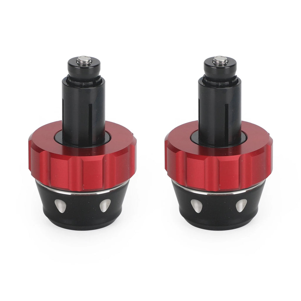Handlebar Ends for Universal Fit Motorcycles (22mm) - Red Bar End Weights