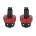 Handlebar Ends for Universal Fit Motorcycles (22mm) - Red Bar End Weights