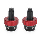 Handlebar Ends for Universal Fit Motorcycles (22mm) - Red Bar End Weights