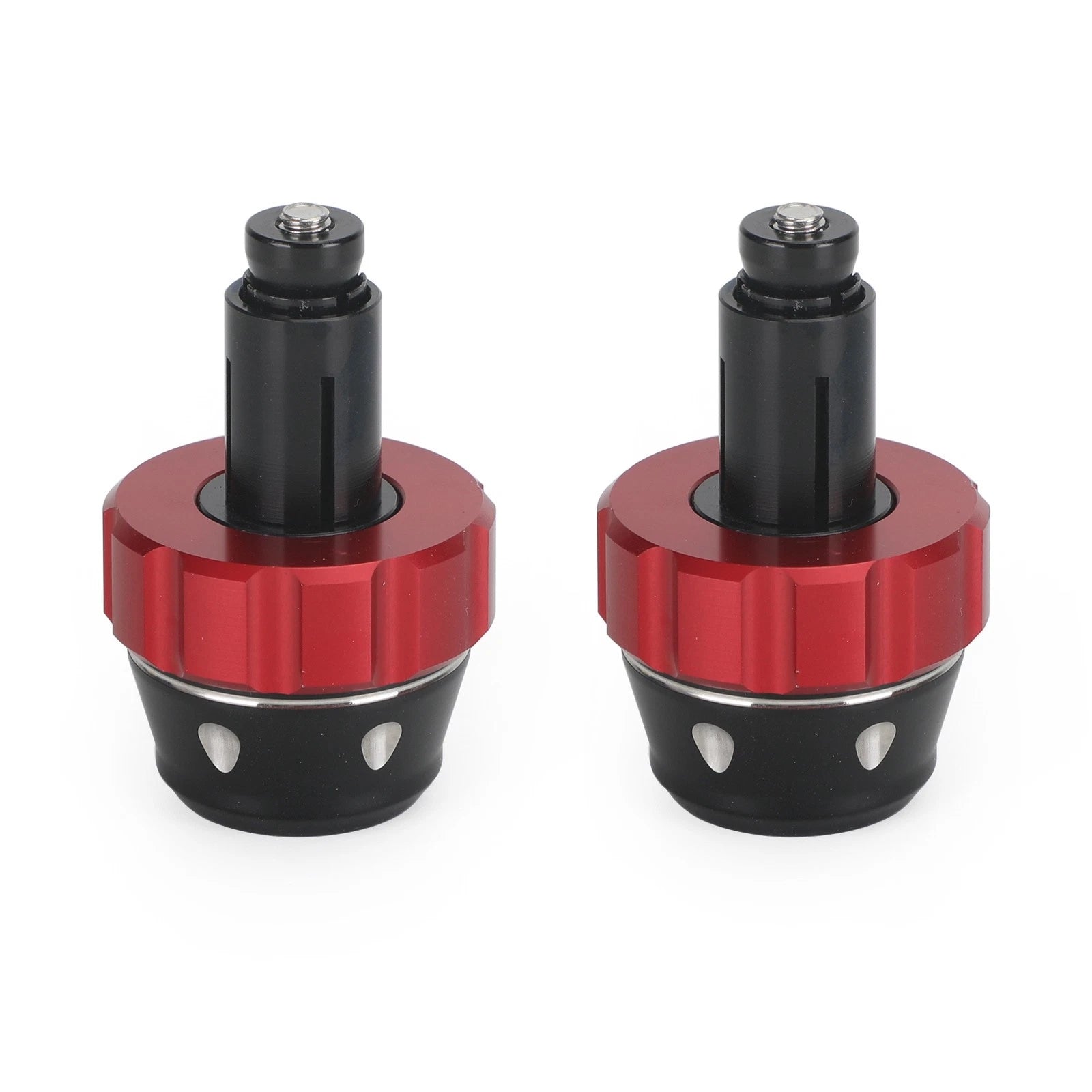 Handlebar Ends for Universal Fit Motorcycles (22mm) - Red Bar End Weights