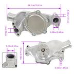 High Volume Water Pump for Chevy V8 283 327 350 (1955–1985) Polished Aluminum