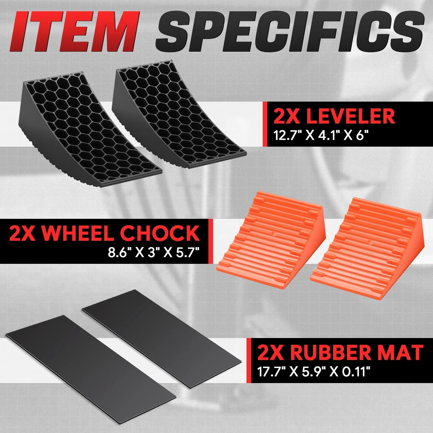 Honeycomb Leveling Ramp for Camping Cars (27000 lbs Capacity)